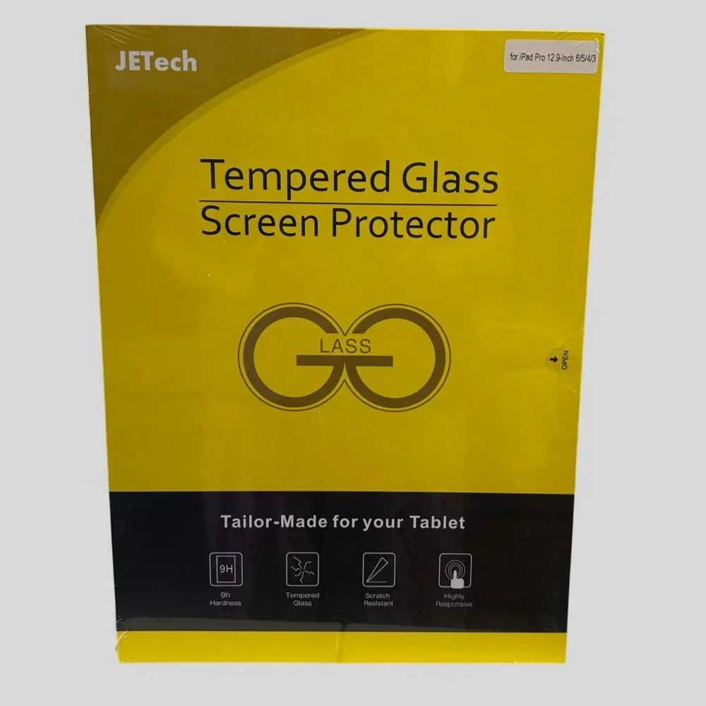 JETech Tempered Glass Screen Protector For iPad Pro 12.9 Inch 6th/5th/4th NWB